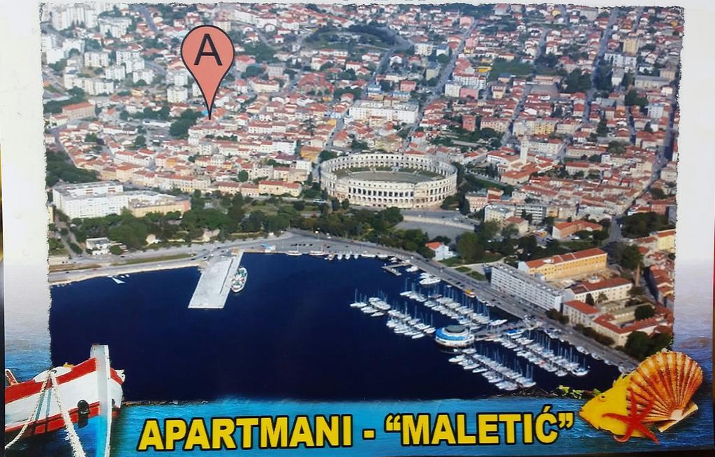 Apartments Maletic Pula Exterior foto